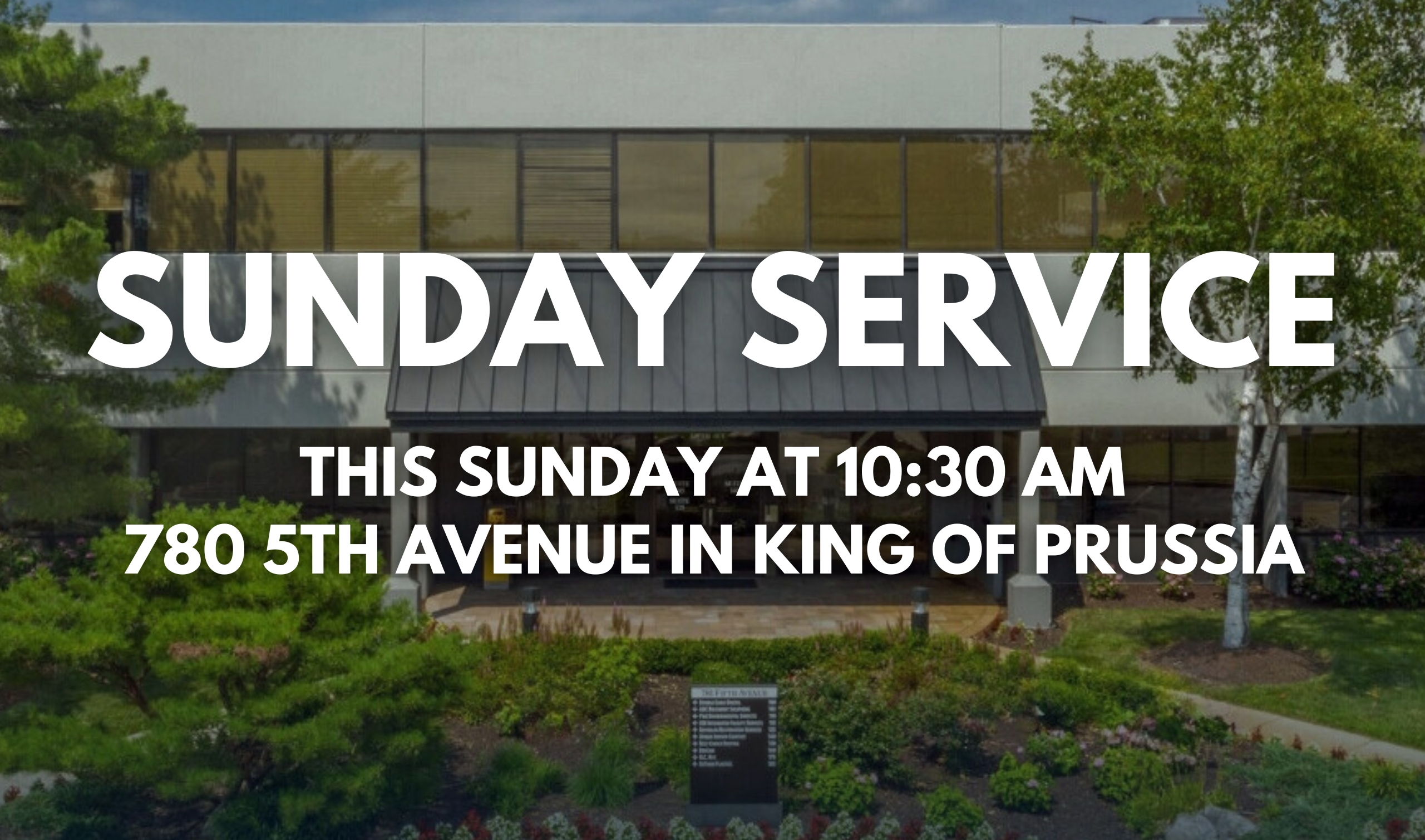 Sunday Service Location Banner